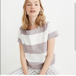 Madewell setlist boxy top in Norfolk stripe